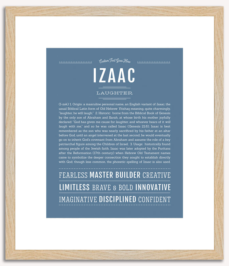 Izaac | Name Art Print