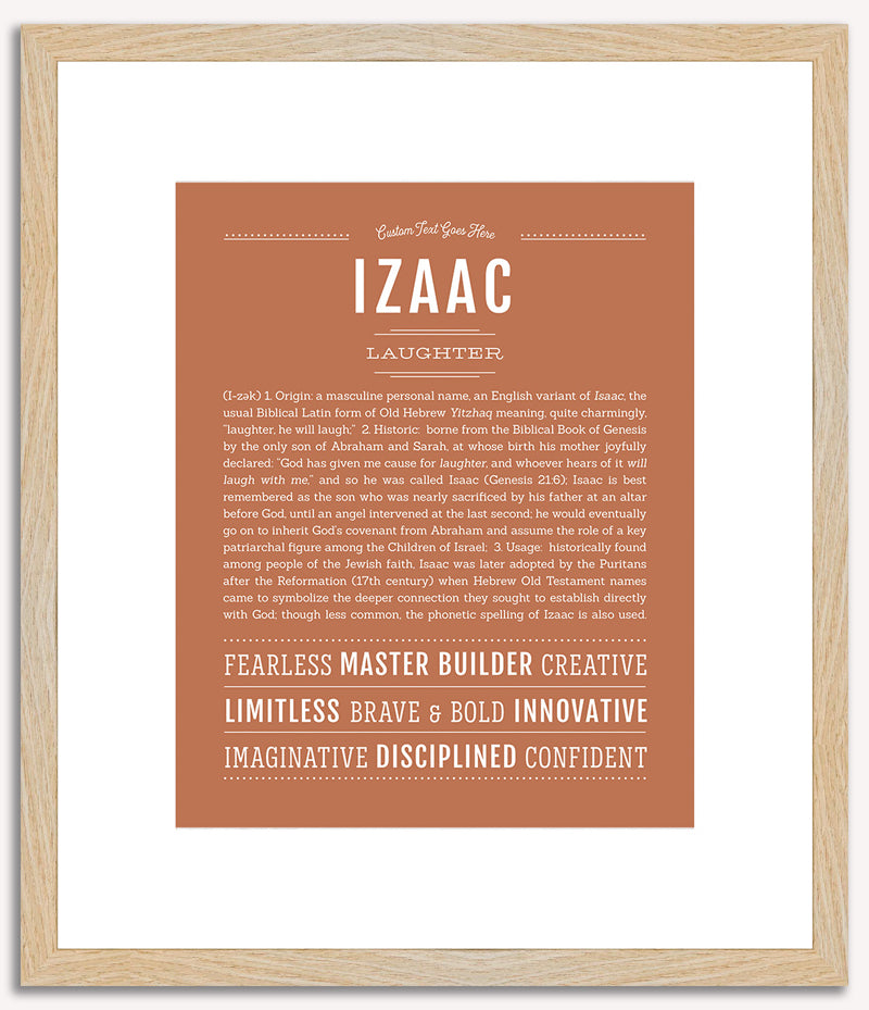 Izaac | Name Art Print