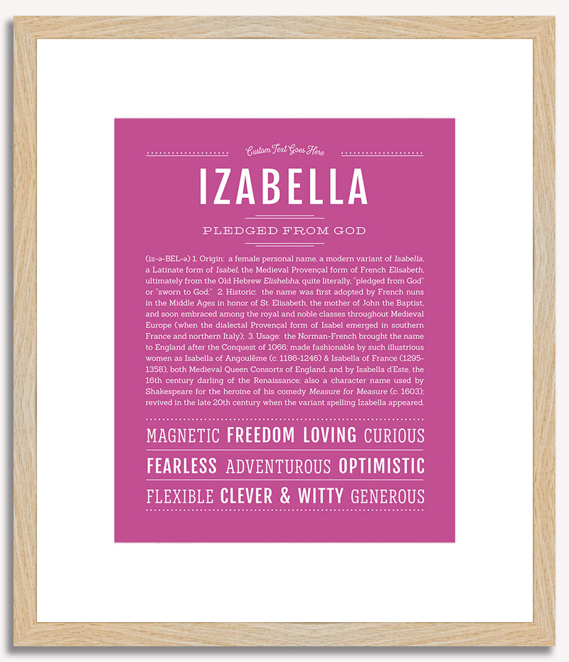 Izabella | Name Art Print