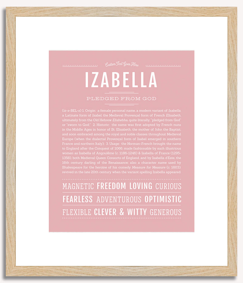 Izabella | Name Art Print