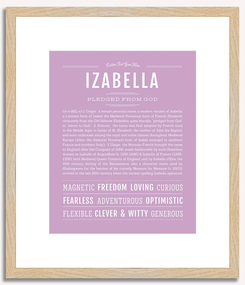 Izabella | Name Art Print