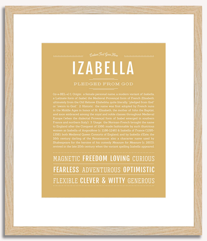 Izabella | Name Art Print