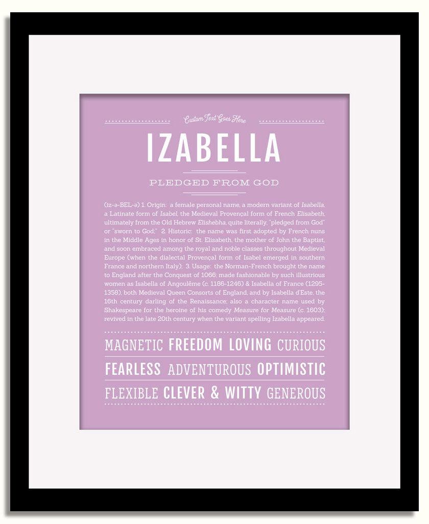 Frame Options | Lilac | Black Frame, Matted