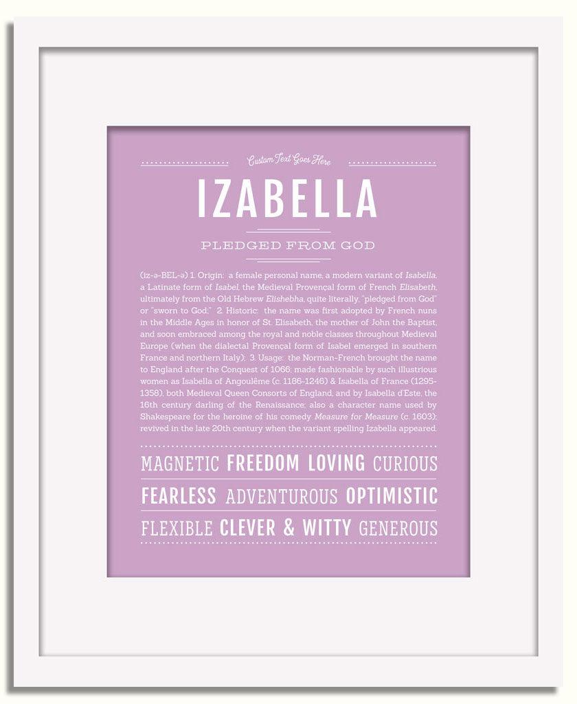 Frame Options | Lilac | White Frame, Matted