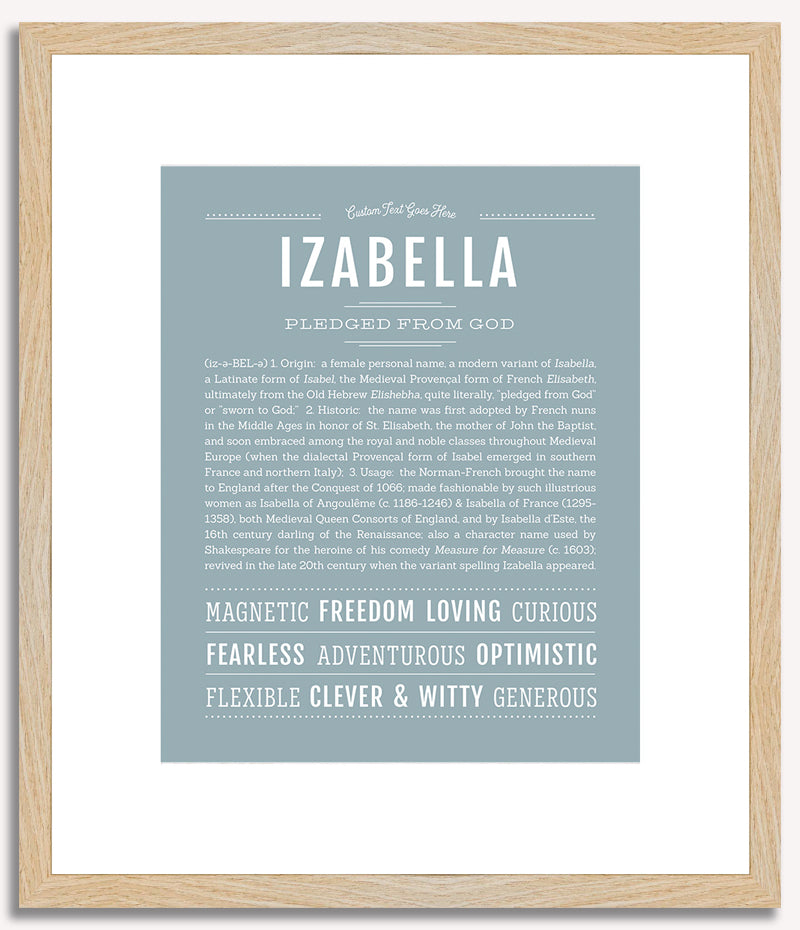 Izabella | Name Art Print