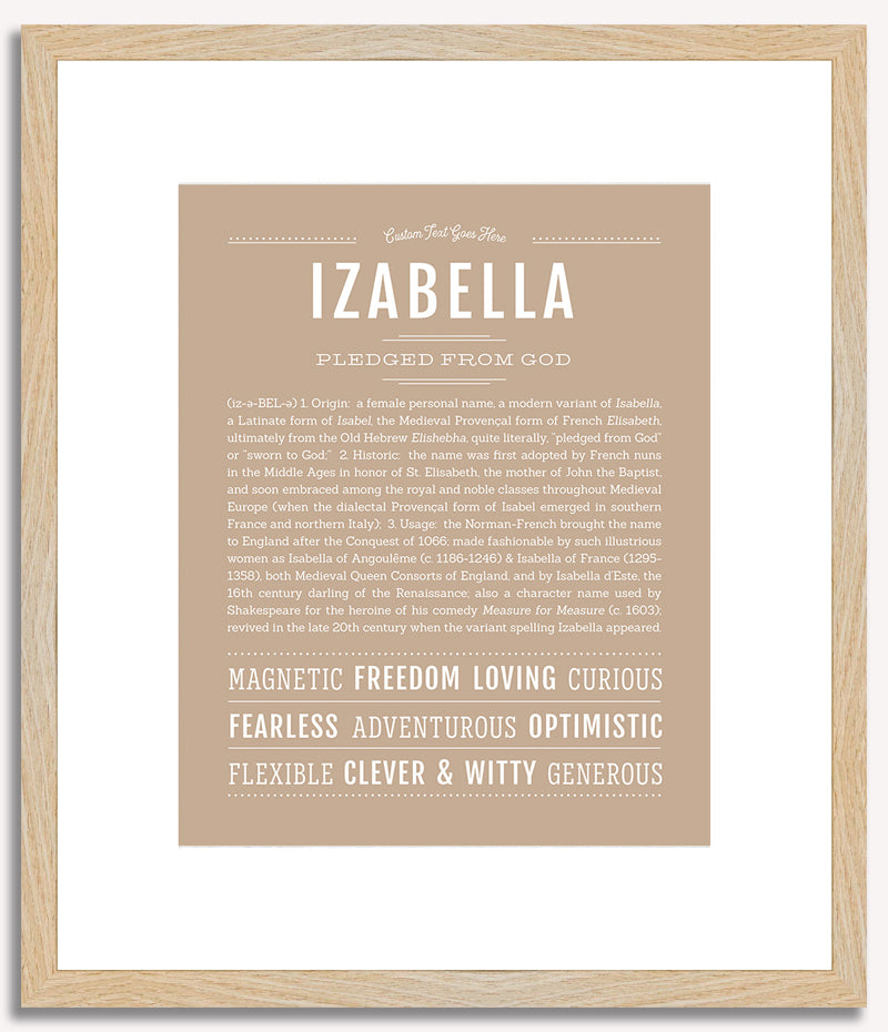 Izabella | Name Art Print