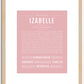 Izabelle | Name Art Print