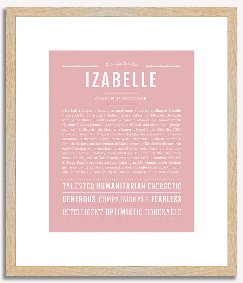 Izabelle | Name Art Print