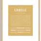 Izabelle | Name Art Print