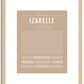 Izabelle | Name Art Print