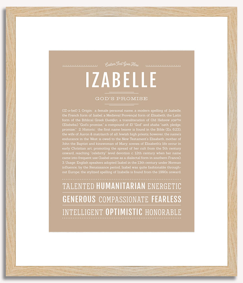 Izabelle | Name Art Print