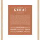 Izabelle | Name Art Print