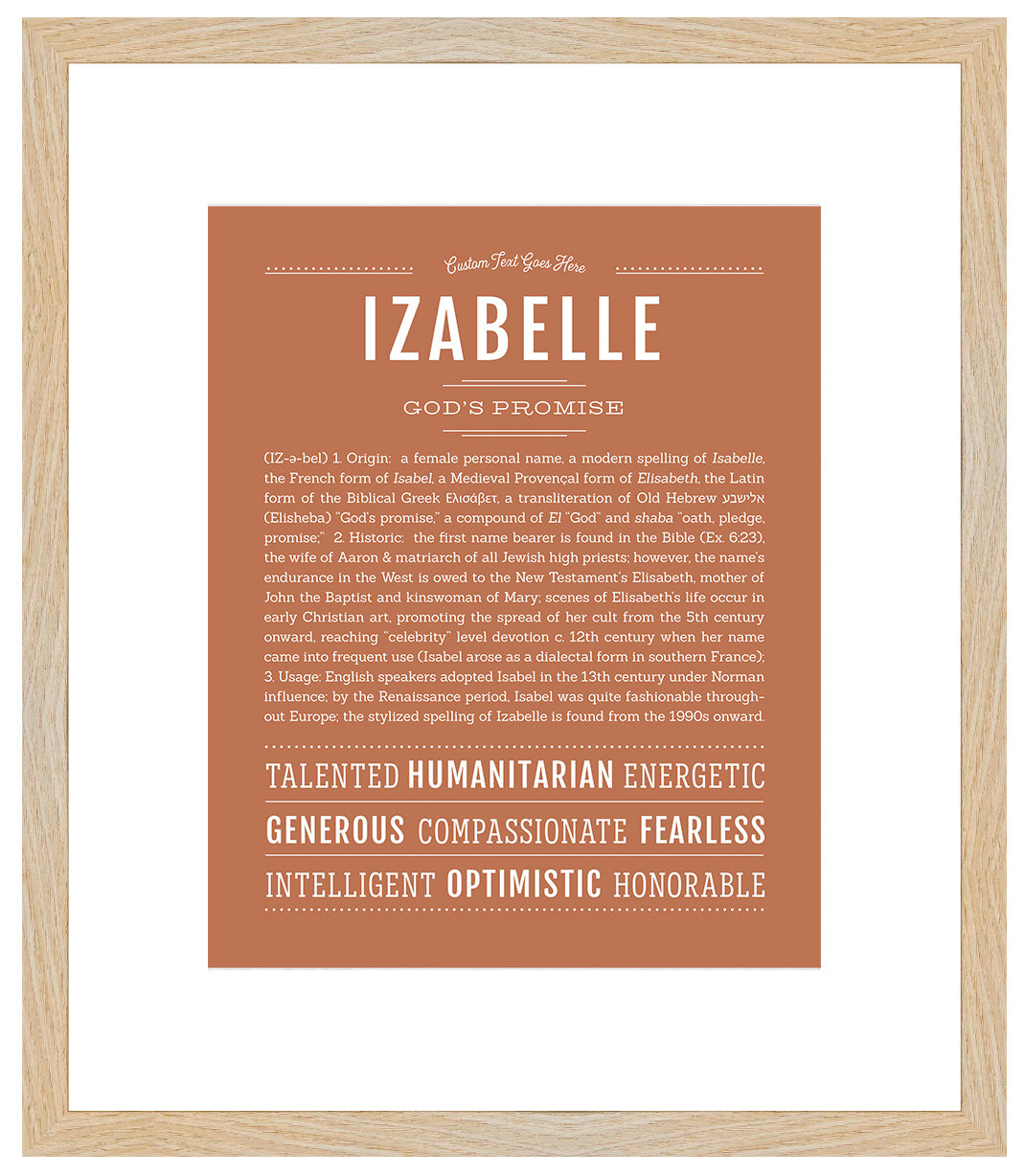 Izabelle | Name Art Print