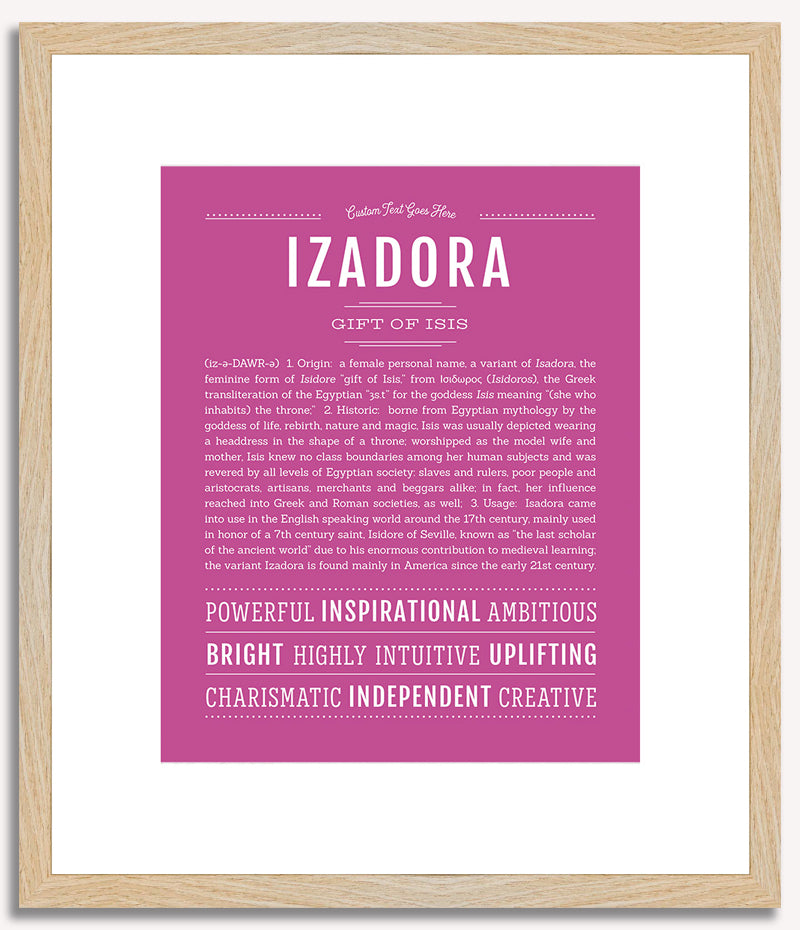 Izadora | Name Art Print