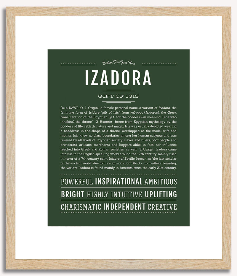 Izadora | Name Art Print