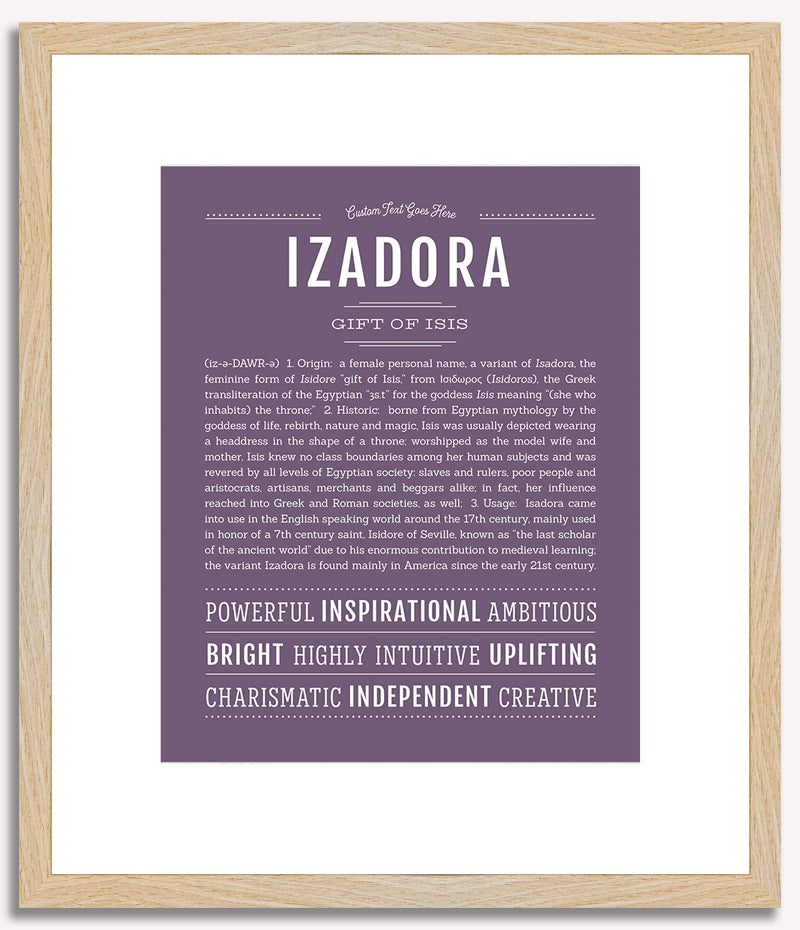 Izadora | Name Art Print