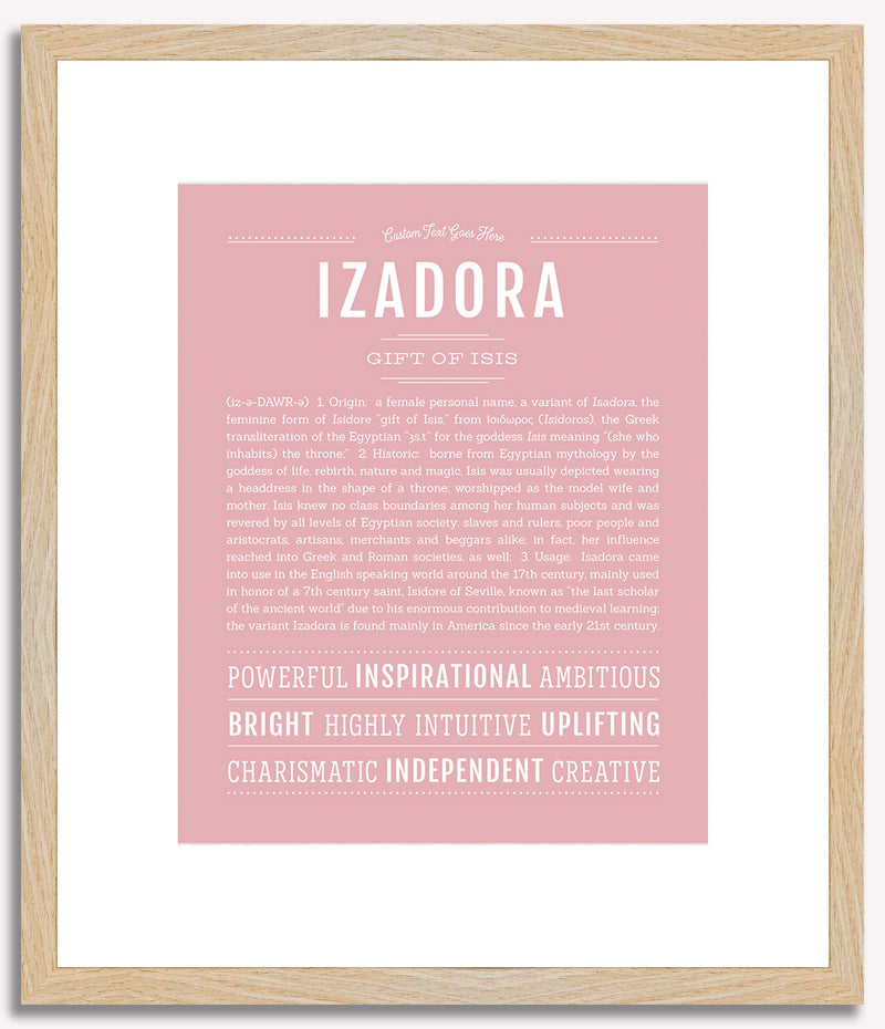 Izadora | Name Art Print