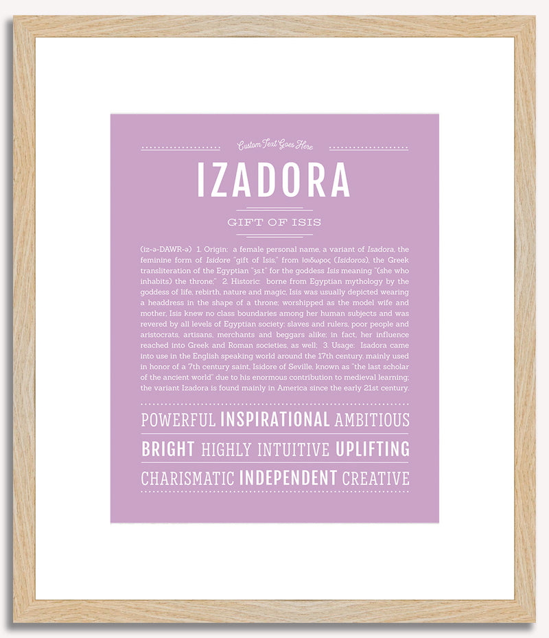 Izadora | Name Art Print