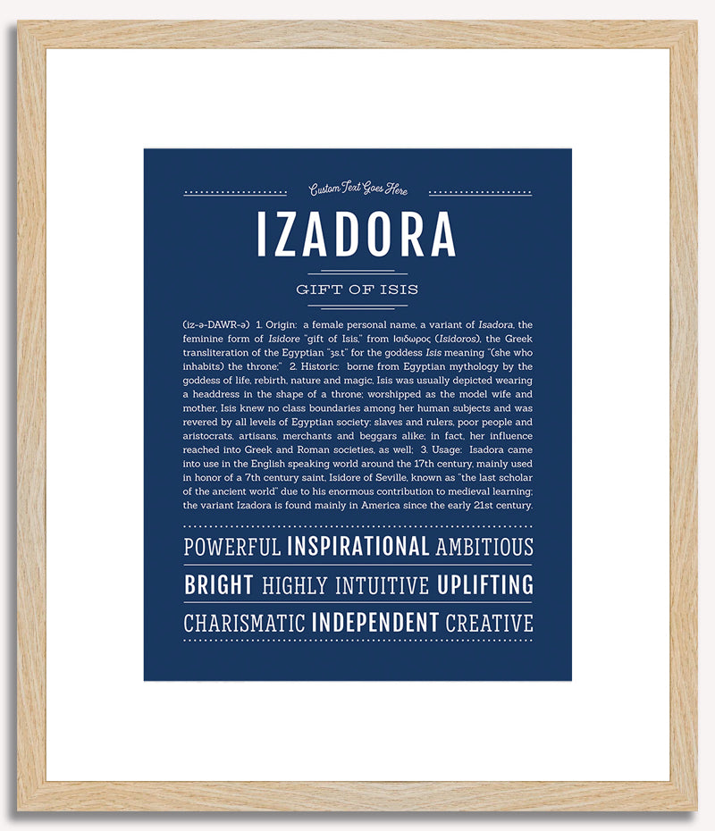 Izadora | Name Art Print