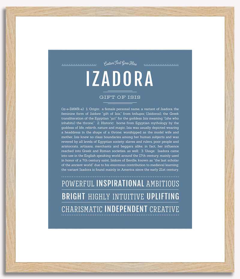 Izadora | Name Art Print