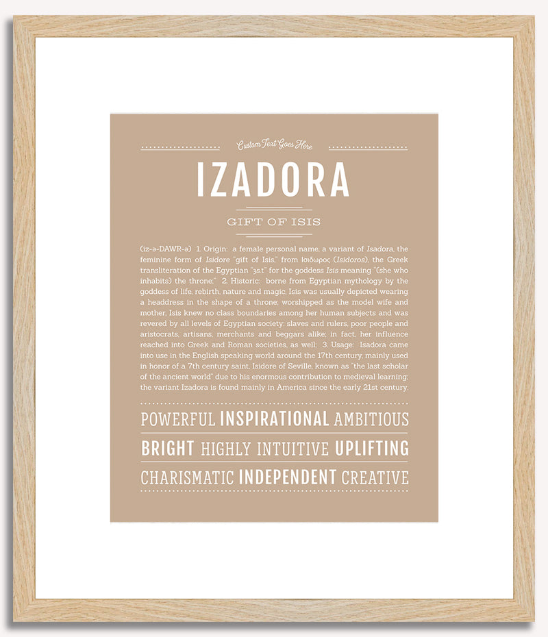 Izadora | Name Art Print