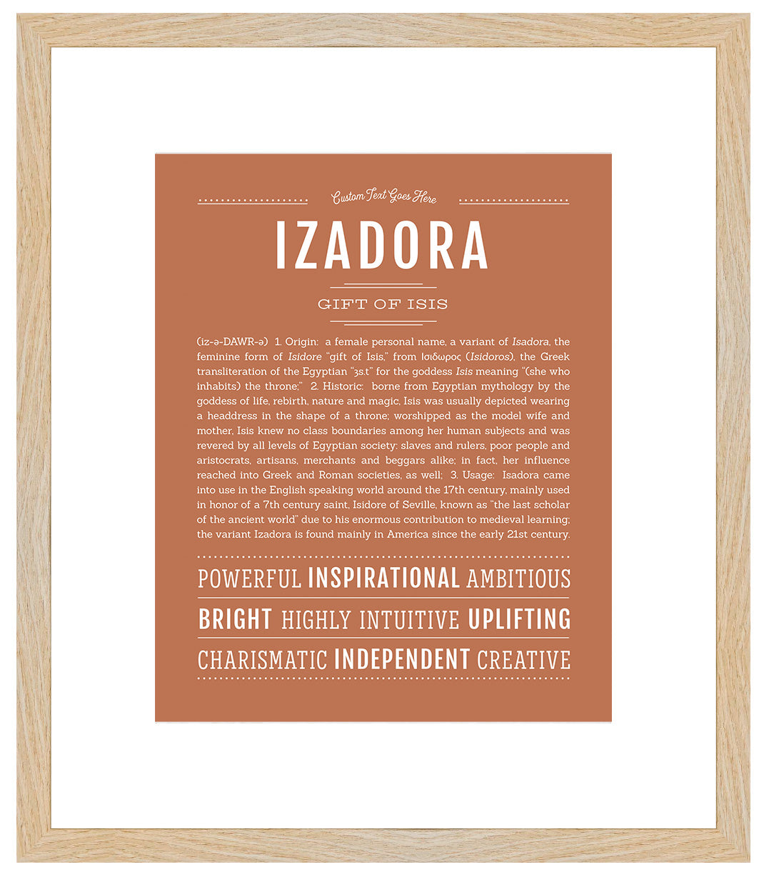 Izadora | Name Art Print