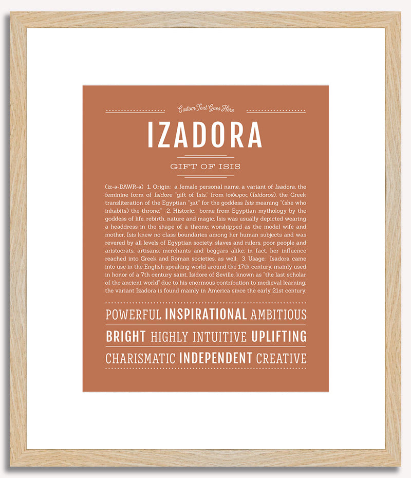 Izadora | Name Art Print