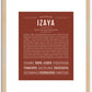 Izaya | Name Art Print