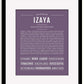 Frame Options | Deep Purple | Black Frame, Matted