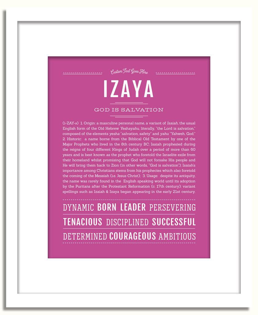 Frame Options | Dark Pink | White Frame, Matted