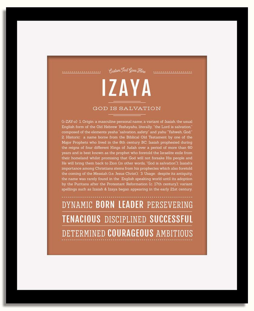 Frame Options | Terra Cotta | Black Frame, Matted