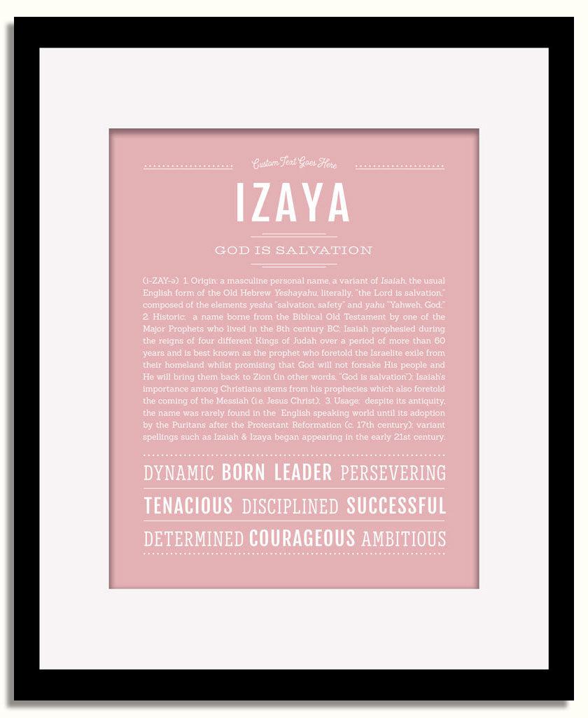 Frame Options | Dusty Rose | Black Frame, Matted