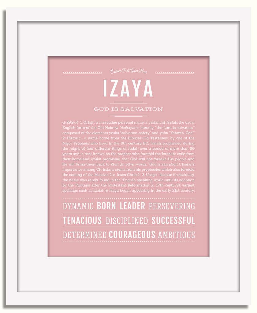 Frame Options | Dusty Rose | White Frame, Matted