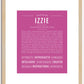 Izzie | Name Art Print