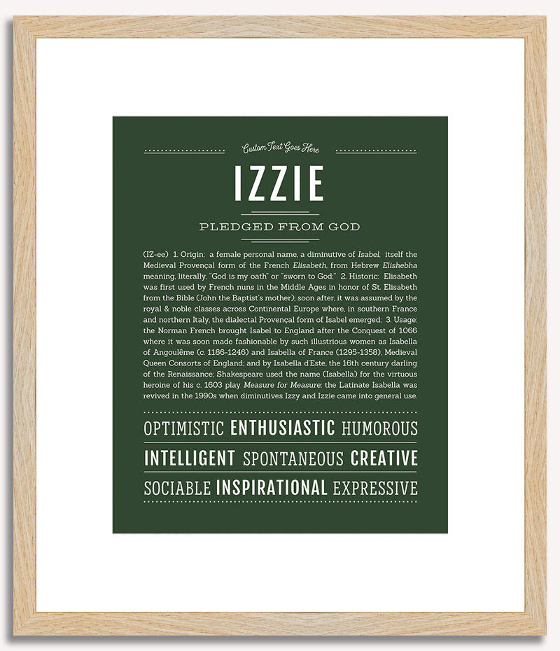 Izzie | Name Art Print