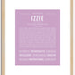 Izzie | Name Art Print