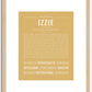 Izzie | Name Art Print