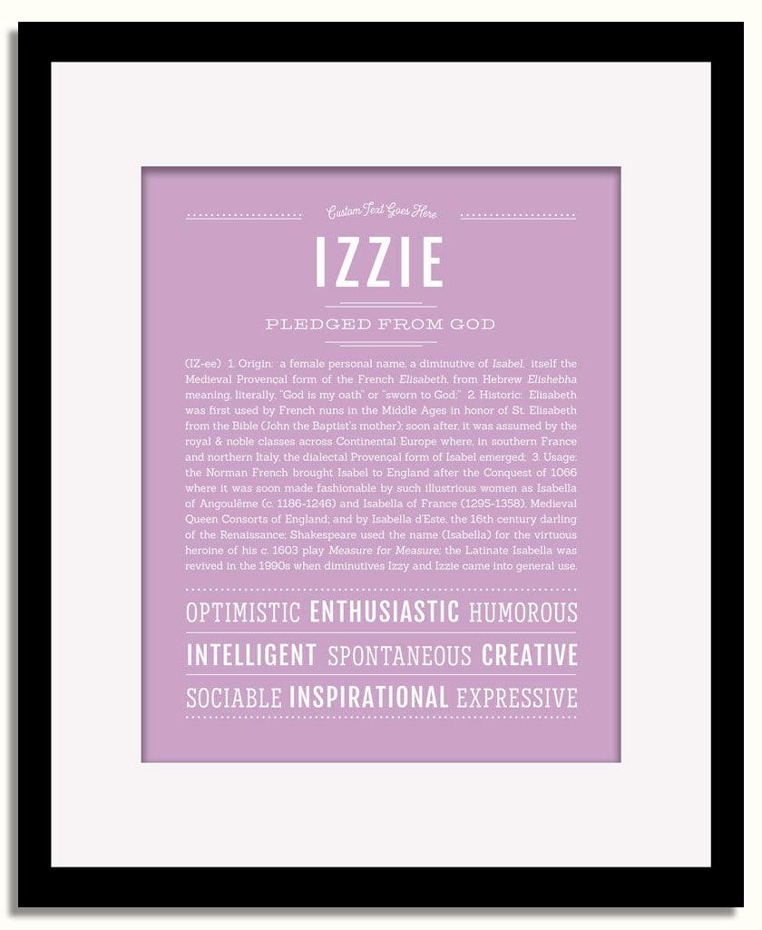 Frame Options | Lilac | Black Frame, Matted