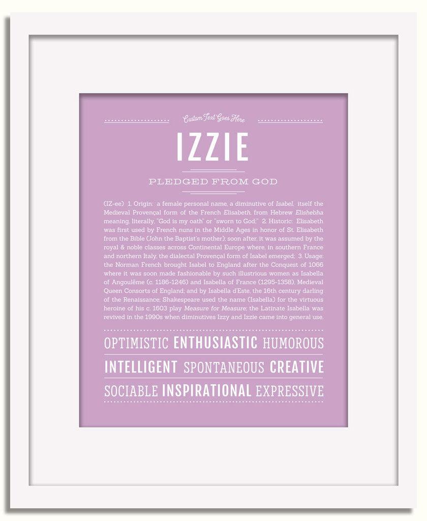 Frame Options | Lilac | White Frame, Matted