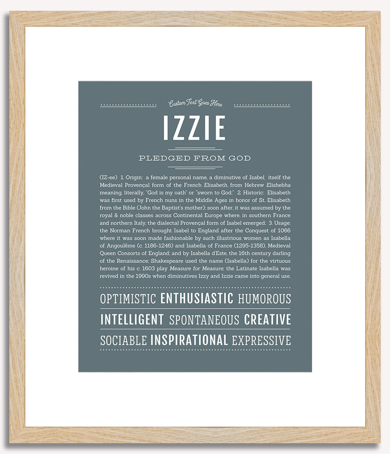 Izzie | Name Art Print