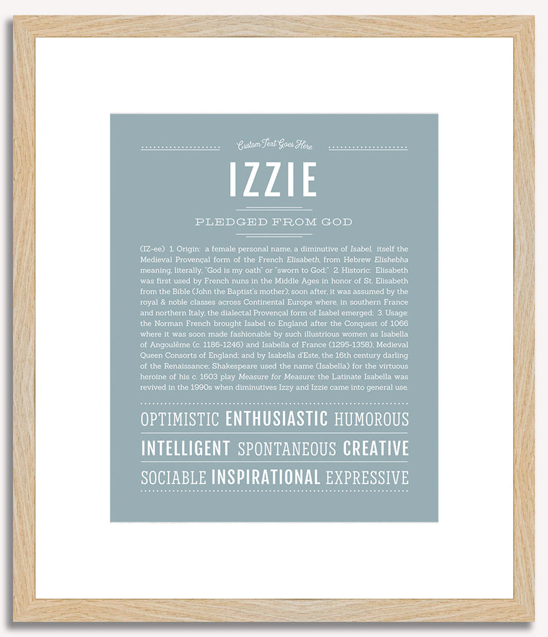 Izzie | Name Art Print