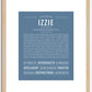 Izzie | Name Art Print