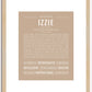 Izzie | Name Art Print