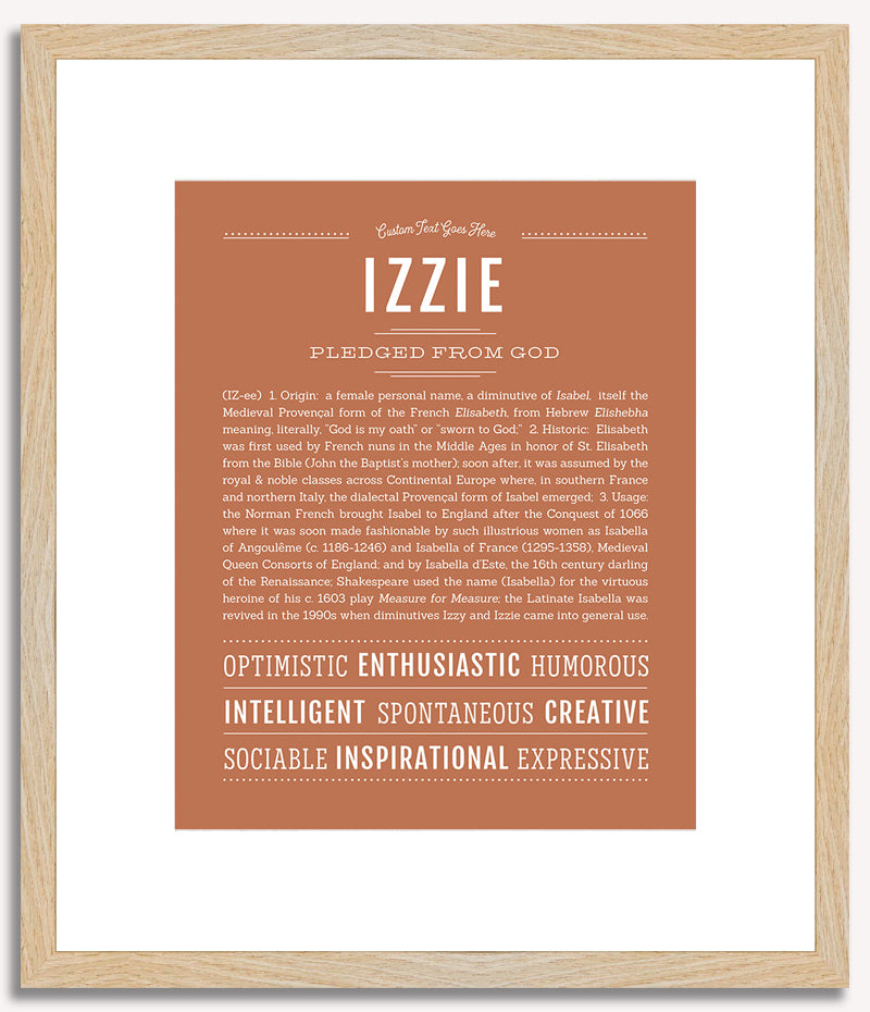 Izzie | Name Art Print