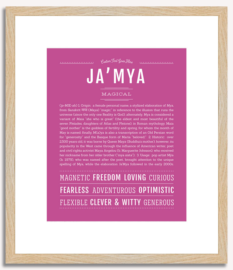 JaMya | Name Art Print