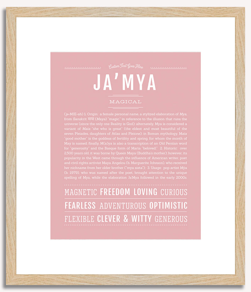 JaMya | Name Art Print