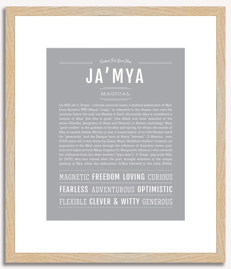 JaMya | Name Art Print