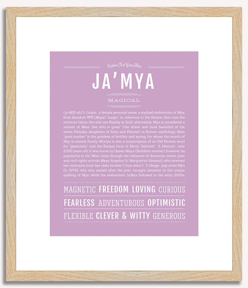 JaMya | Name Art Print