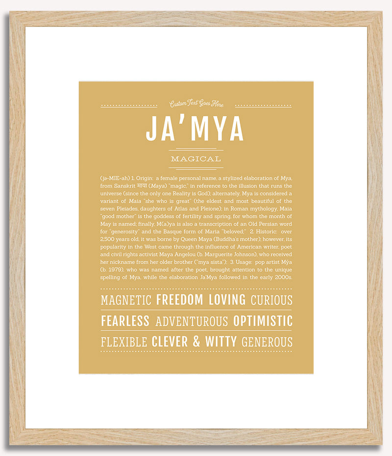 JaMya | Name Art Print