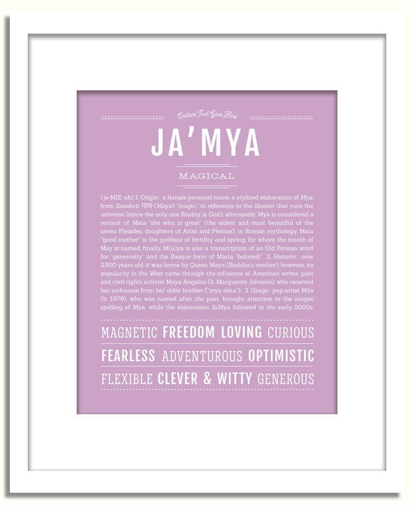 Frame Options | Lilac | White Frame, Matted